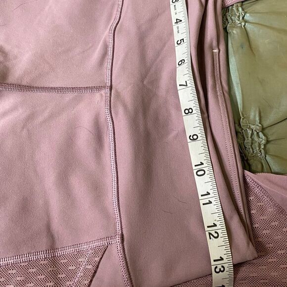 Victoria Sport Knockout Lilac Leggings with Mesh Lace Inserts & Pockets Size S - Picture 11 of 12